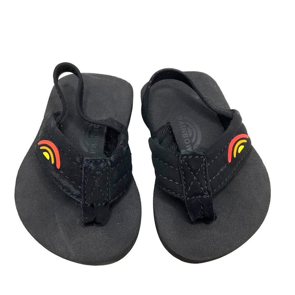 Rainbow Grombows Nubuck Flip Flop Sandals with Backstrap NEW!